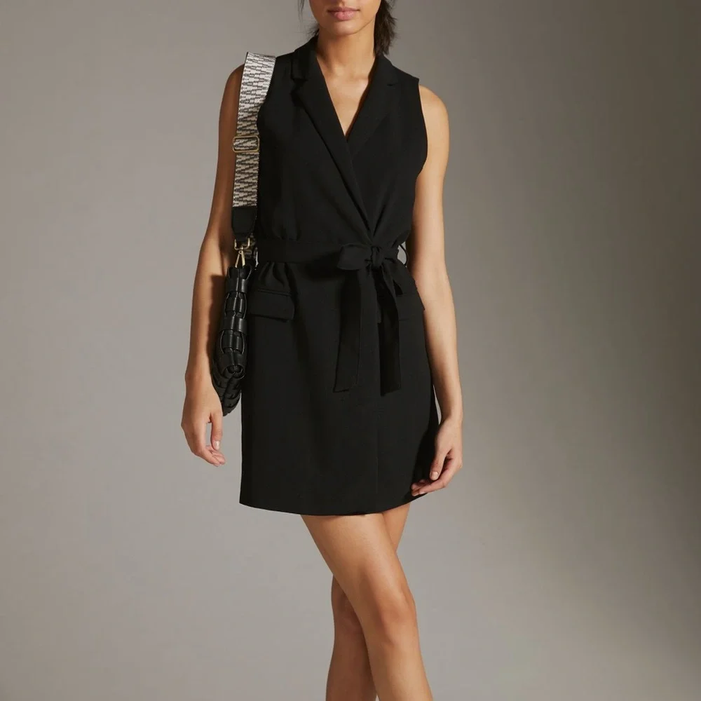 Anthropologie Sleeveless Vest Mini Dress